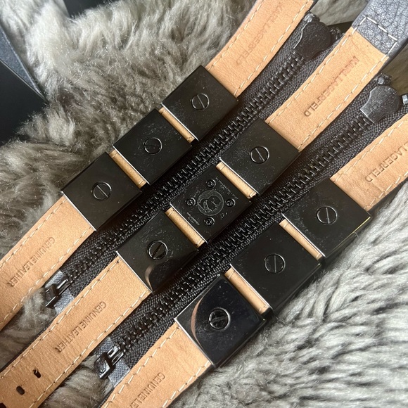 Karl Lagerfeld Studded Black Leather Watch - Picture 3 of 3